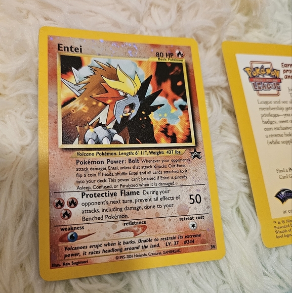 Entei Trading Card Pokemon - Picture 2 of 3